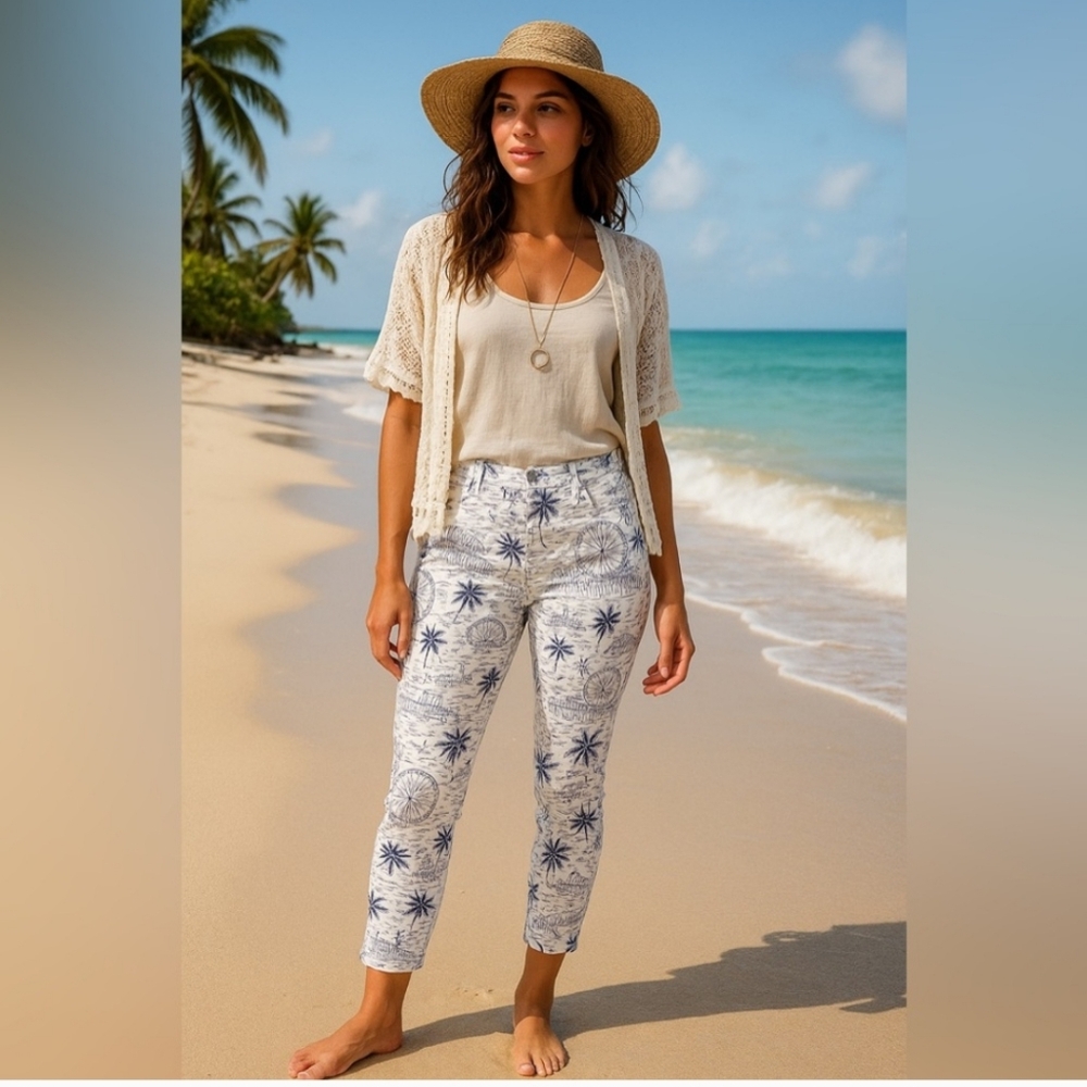 Old Navy Pixie 12 Regular Unique Ferris Wheel Tro… - image 1